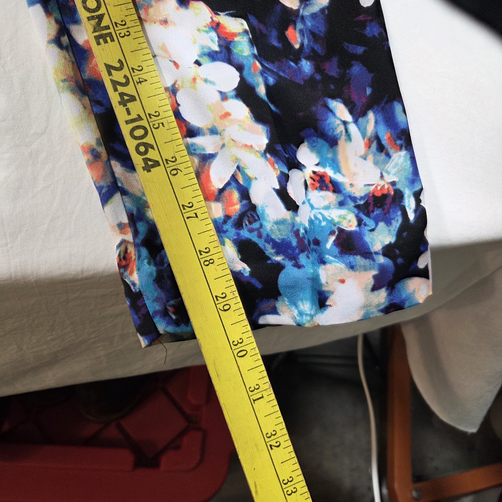 Worthington Pant Suit 90s Vintage Y2K Multicolor Floral Pantsuit Pleated - Picture 3 of 16